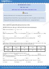 Đề thi học kì 2 Toán 9 - Đề số 4
